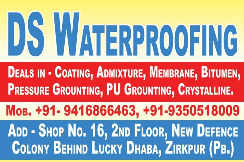 DS Waterproofing service & Solutions in Zirakpur, Punjab